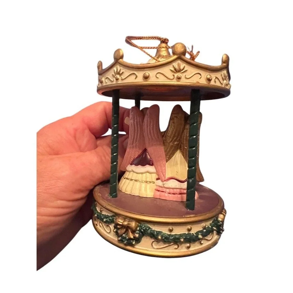 Willitts Vintage Carousel Ornament Gold hue Christmas‎ Decor